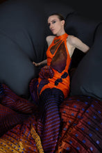 Load image into Gallery viewer, Orange Noise Phaser Dress