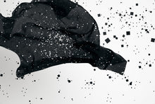 Load image into Gallery viewer, Galaxy Scarf - small - white on black