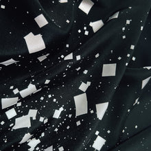 Load image into Gallery viewer, Galaxy Scarf - small - white on black