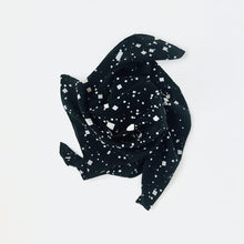 Load image into Gallery viewer, Galaxy Scarf - small - white on black