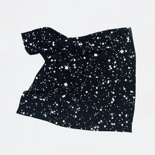 Load image into Gallery viewer, Galaxy Scarf - small - white on black