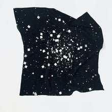 Load image into Gallery viewer, Galaxy Scarf - small - white on black