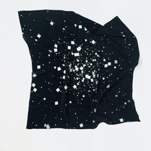 Load image into Gallery viewer, Galaxy Scarf - large - white on black
