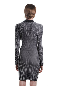 The Logician Knitted Merino Polo Dress