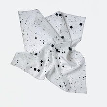 Load image into Gallery viewer, Galaxy Scarf - small - black on white
